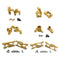6Pcs 14th RC Car Truck Parts Set Rear Hub Carriers Fits WLtoys 1:14 144001