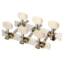 2 Chrome Acoustic Guitar Tuning Pegs Keys Tuners for Acoustic Folk Guitar