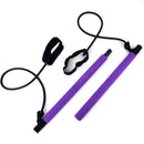 Pilates Bar Kit with Resistance Band Yoga Resistance Bands Workout Toning B P6C7