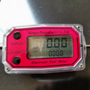 Digital Turbine Flowmeter 15-120L Fuel Flow Tester Npt Indicator Sensor Cou