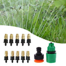 Outdoor Garden Misting Cooling System Fitting 4/7mm Hose 10pcs Nozzles Kit