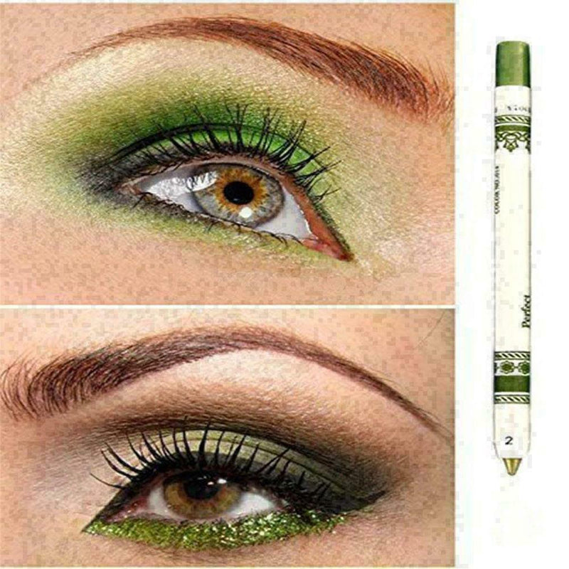 12 Pcs Professional Cosmetic Makeup Eyeliner Eye / Lip Liner Glitter Pencil Z6K0