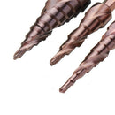 3Pcs M35 Cobalt Step Drill Bit 3-12/4-12/4-20Mm Step Drill Cutter Pagoda Sh
