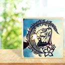 5D DIY Full Drill Diamond Painting Fox Girl Cross Stitch Mosaic Craft Kits