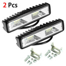 2x 48W 6'' Car Driving Fog Lamp 16LED Spot Beam Bar Off Road Work Light UTE  Ew