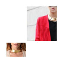 Fashion Mirror Finish Choker Necklace Collar