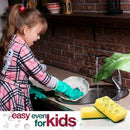 Kitchen sponge scratch free, great cleaning scourer (included pack of 10)