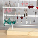 Fashion Creative Wooden Holes Earrings Ear Studs Jewelry Display Stand Orga