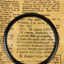 1pcs 3x-5x Handheld Folding Portable Old Man Reading Magnifier - Black Z9W2