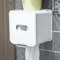 Waterproof All Covered Toilet Paper Holder Box,Wall Mounted Bathroom Paper  U8J8