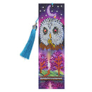 Tassel Leather Special Shaped DIY Diamond Painting Bookmark Art Craft Decor