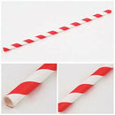 25X paper drinking straw Decor Stripe Party birthday holiday wedding