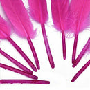 Approx. 50pcs 4-6 Inches Dyed Goose Feather for Decoration Craft---Pink