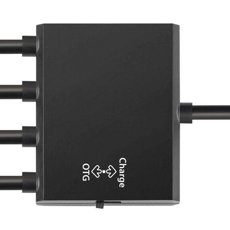 4 Port Micro USB Power Charging OTG Hub Cable Adapter For Android Phone Tablet