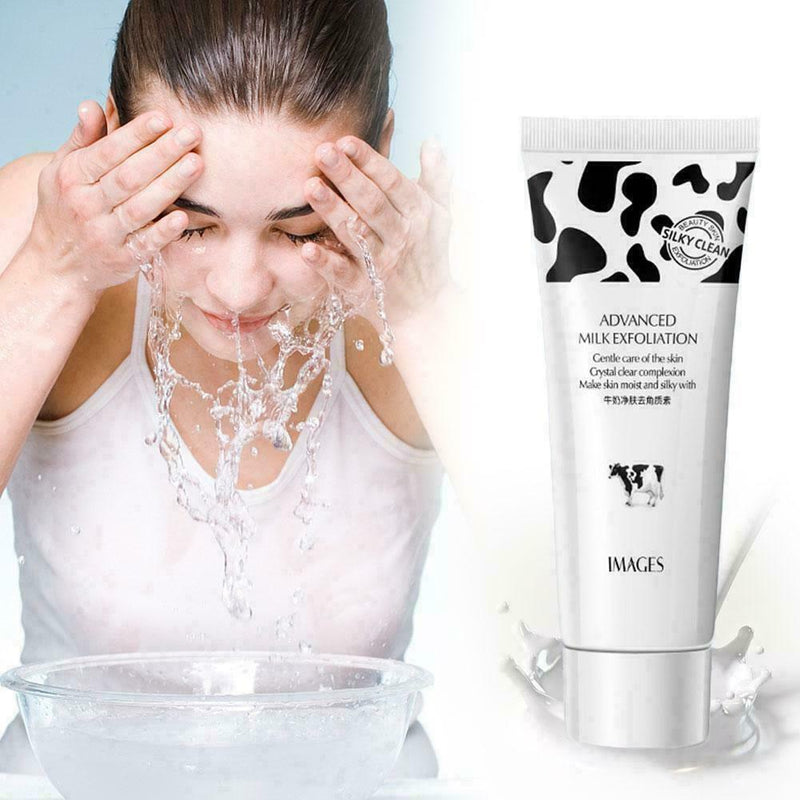 Milk Face Wash Facial Cleanser Nourishing Foam Moisturizing Whitening M8Z7