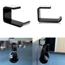Durable Under Desk Wall Mounted Acrylic Headphone Bracket Hook Sticky Stand