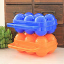 Kitchen 6 Eggs Plastic Container Holder Folding Egg Storage Box Handle Case Hot