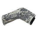 Golf Headcover USA Flag Pattern Putter Protective Cover Mallet Club Sleeve Bag