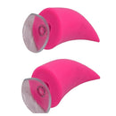 2 Pieces Punk Style Motorcycle Helmet, Devil Horn, Easy To Install With Suction