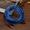 5 Meter 2 RCA to 2 RCA Plug Car Audio System Amplifier Braided Copper Cable