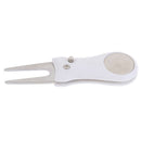 1PC Foldable Golf Divot Tool with Golf Ball Pitch Groove Cleaner Golf Put F 3C