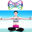 4PCS Latex Rubber Resistance Stretch Band Rope Fitness Exercise Pilates Yoga kjh