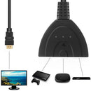 New 3 Port HDMI Switch Splitter 1080P HD TV Adapter Cable 3 IN 1 Out