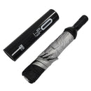 Portable Creative Fashion Three Folding Wine Bottle Sun-rain Umbrella(Black