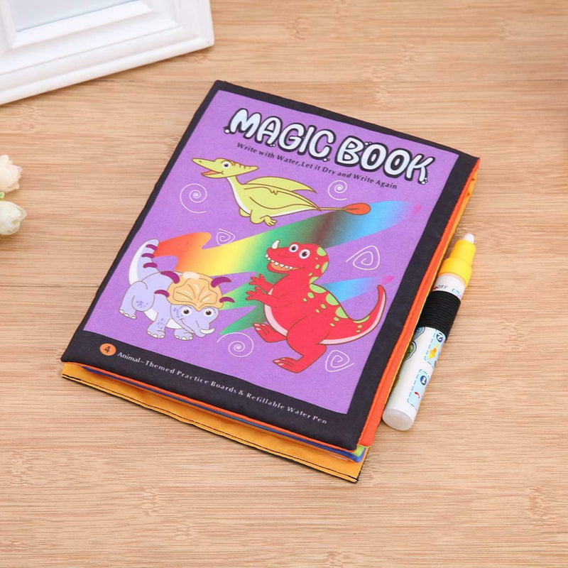 Colorful Drawing Cloth Book Kids Puzzle Water Painting Animal Story Book