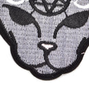 2pcs/lot Gothic Cat Sew Iron On Patch Embroidery Sewing DIY Halloween AppliqueME