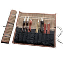 Bamboo Art Supplies Rolling Bag Ventilate Pack Moisture Proof Pen Case Curtain