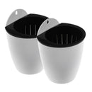 2pcs Modern Plastic Flower Pot Wall Hanging Planter Grow Pot House Decor S