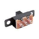 50 Pcs ON/ON 2 Position 1P2T SPDT Mini Panel Slide Switch Solder Lug SS12F1