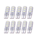 10pcs T10 5630 W5W Silica Gel 6MSD LED Car Interior Light Reading Bulbs A