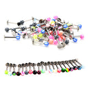 Flossy 10X Stainless Steel Ball Top Lip Studs Ear Rings Tragus Body Piercing YU