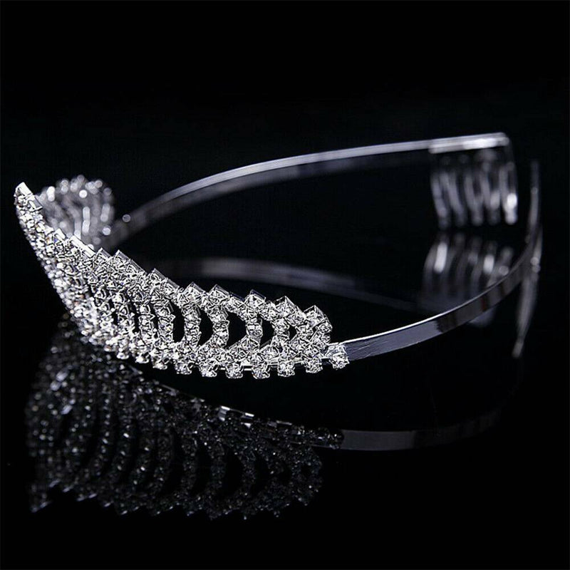 Wedding Bridal Princess Crystal Rhinestone Hair Accessory Tiara Crown Party-Gift