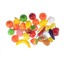 10pcs Mini simulation Fruits Vegetables Kitchen Toys Kid Pretend Play toys HK