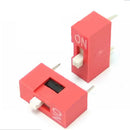10pcs 2.54mm Red Pitch 8-Bit 1 Positions Ways Slide Type DIP Switch Sales ã€LJ