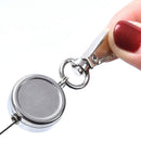 Retractable Pull Key Ring Chain Clip Carabiner Holder Recoil Extendsl Keycha_ Gw