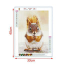 4 Pack Squirrel DIY 5D Diamond Painting Kits Full Drill Cross Stitch Home  Decor