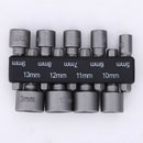 Nut Driver - 9 Piece Metric Hex Bits Socket Set 1/4 Drive