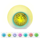 Kids Alarm Clock - Wake Up Light Digital Clock With 7 Colors Changing, Pres O4H2