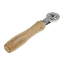 Tyre Patch Roller Puncture Repair Tool Wood Handle Portable Car Accessories