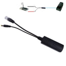 Power Over Ethernet 10/100Mbps 15.4W 2A 12V POE Splitter Adapter For IP Cameras