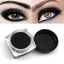 1 Set Mini Cosmetic Pro Eye Liner Gel Black +Brush Shadow Eyeliner For Travel