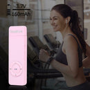 MP3 Player Strip Lossless Sound Support 64GB TF Card Media Players (Pink)
