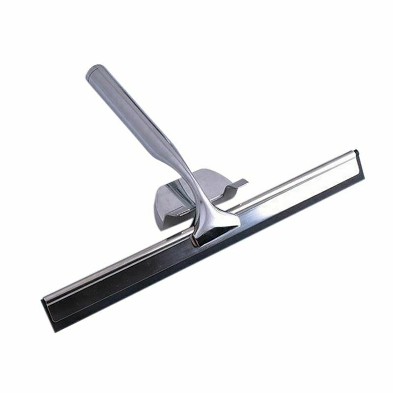 Glass Window Squeegee Cleaner Shower Bathroom Mirror Wiper With Suction Hoo K4W3