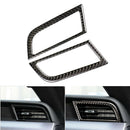 Pair Carbon Fiber Side Air Vent Outlet Cover Trim For Ford  2015-2017