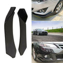 Universal Car Front Bumper Lip Splitter Spoiler Glossy Black Left+Right
