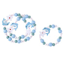 Beads necklace girls jewelry dolphin-shaped children accessories kids cartoon â„–[